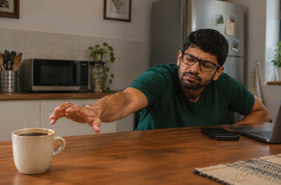 Third coffee, same slump?
