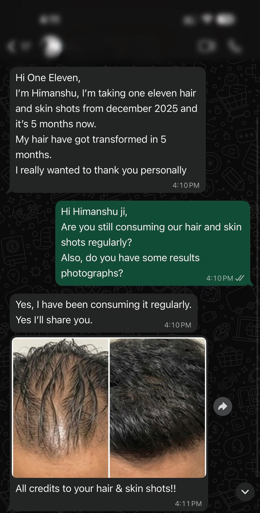 Customer testimonial
